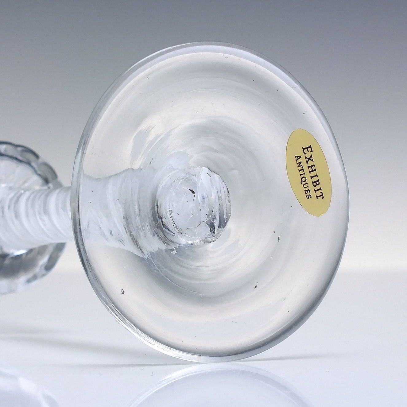 Double Series Opaque Twist Wine Glass C1760 With Ribbed Bucket Bowl photo vinterior