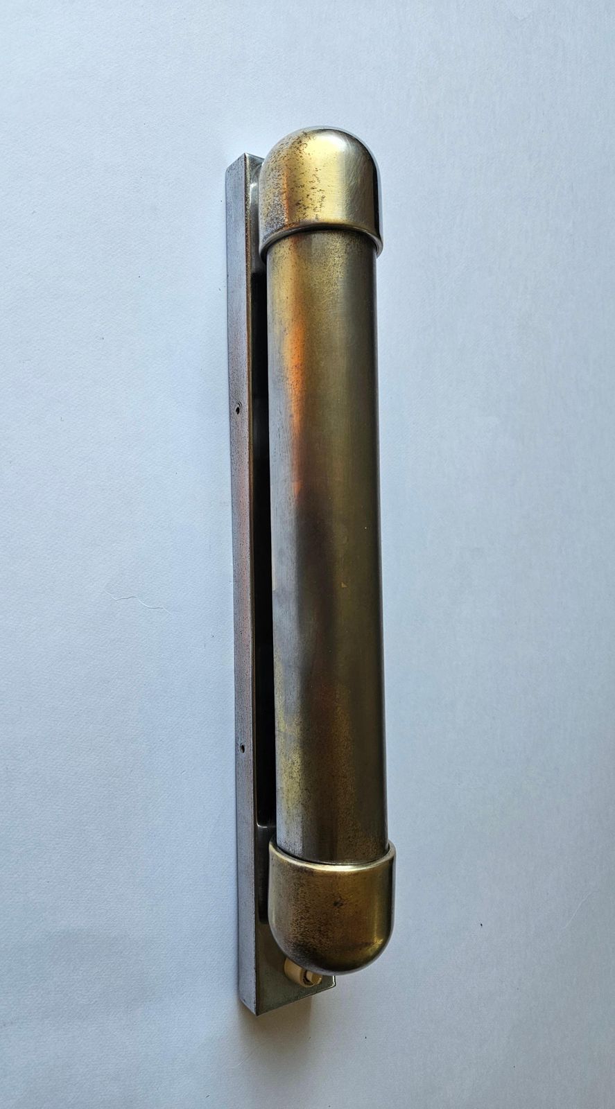 photo for sale Rare Chrome Bauhaus Art Deco Wall Lamp Napako, 1940s