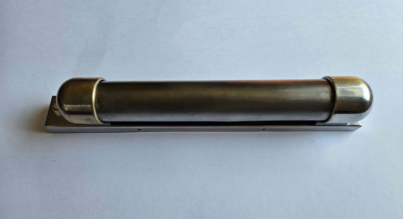498.0 Rare Chrome Bauhaus Art Deco Wall Lamp Napako, 1940s photo