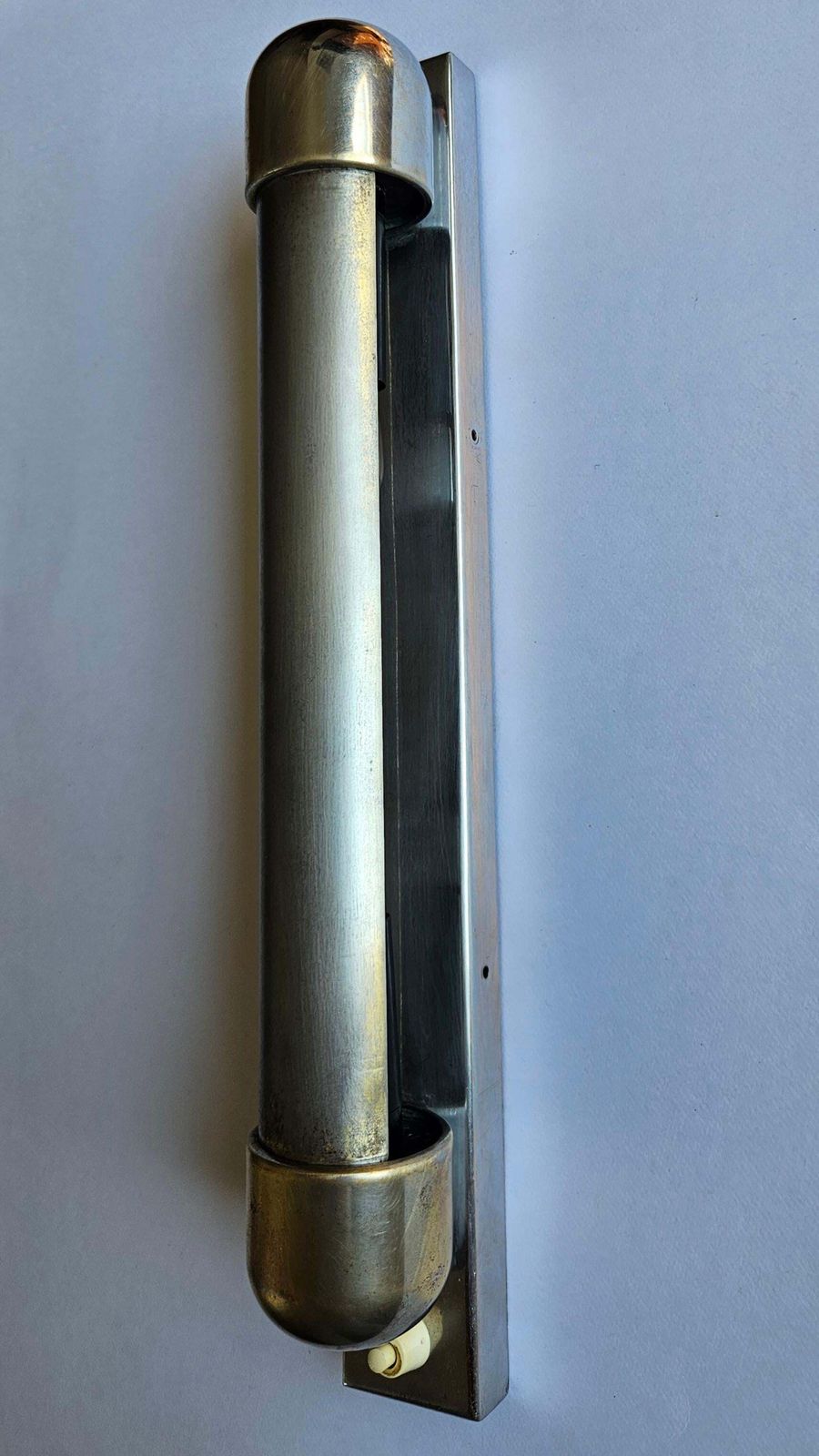 photo vintage Rare Chrome Bauhaus Art Deco Wall Lamp Napako, 1940s