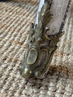 photo vinterior 19th Century French Marble Top Painted Bombe Shape Commode
