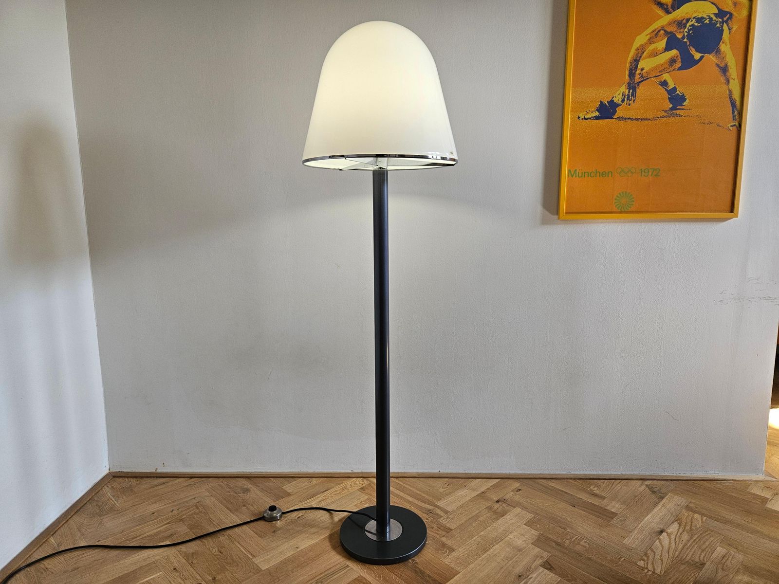 photo buy Rare Midcentury Floor Lamp Kuala For Meblo, Franco Bresciani, Italy, 1970s