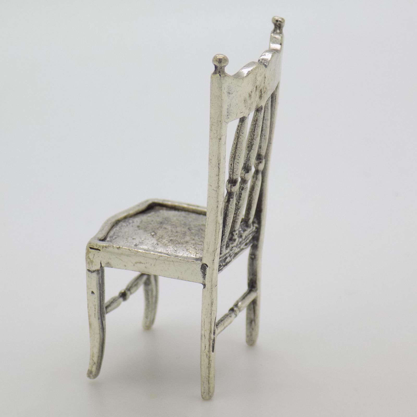 Vintage Italian Handmade Genuine Sterling Silver 925 Chair Figurine, 1970s photo buy
