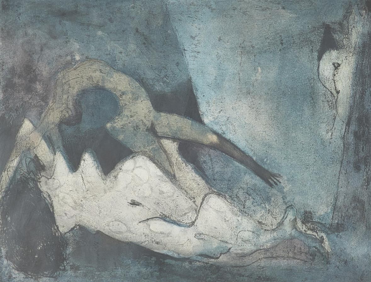 Dorothea Tanning Nue Couchée (Reclining Nude), Etching, Signed, Edition 56 Of 60, 1965 1965 photo furniture