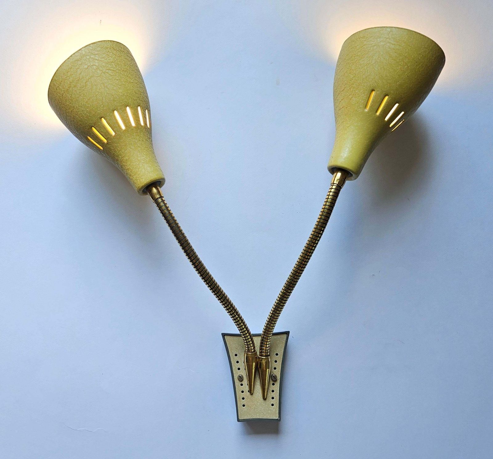 photo furniture Rare Wall Lamp In Style Of Stilnovo, Italy, 1960s