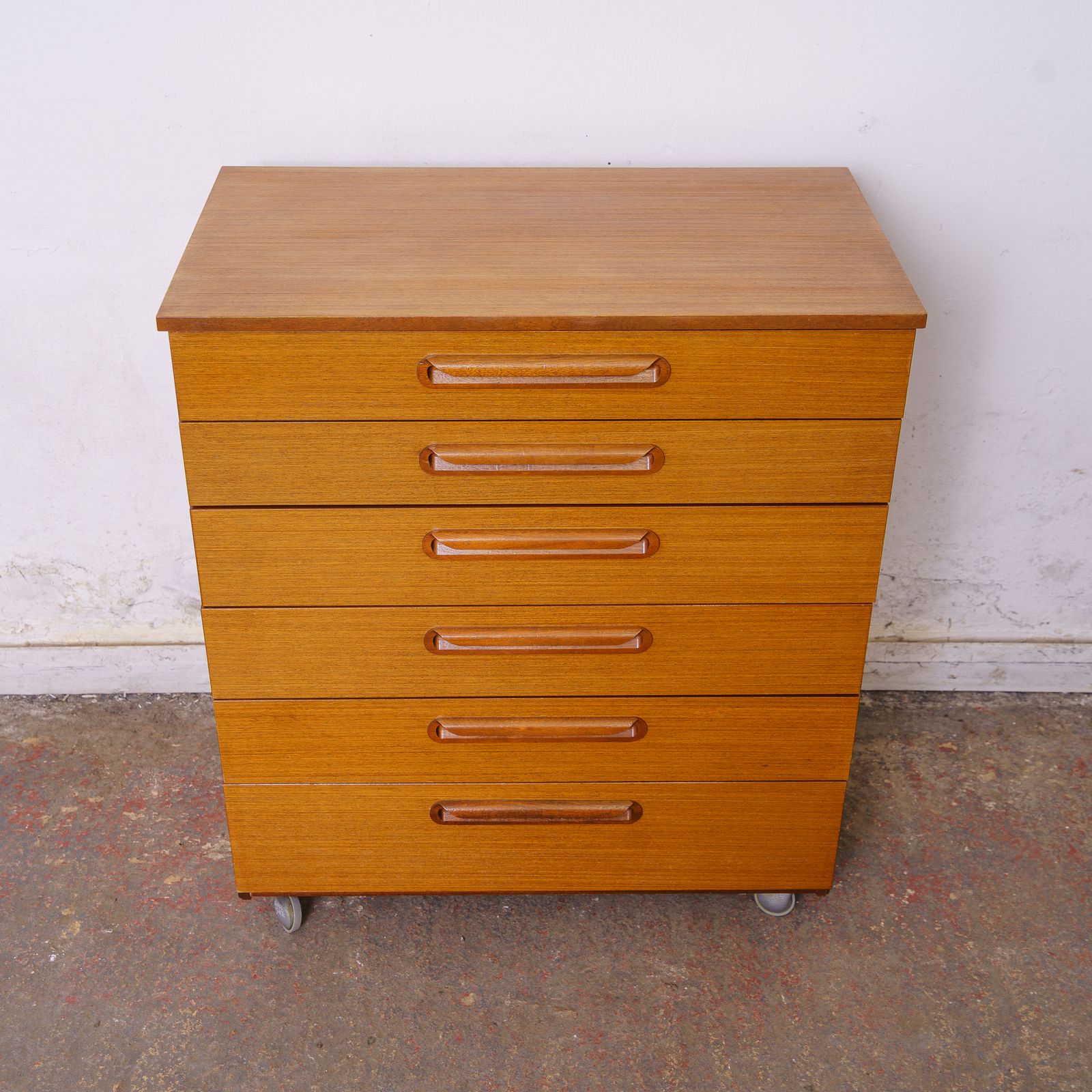 Schreiber Mid Century Teak Chest Of Drawers photo furniture