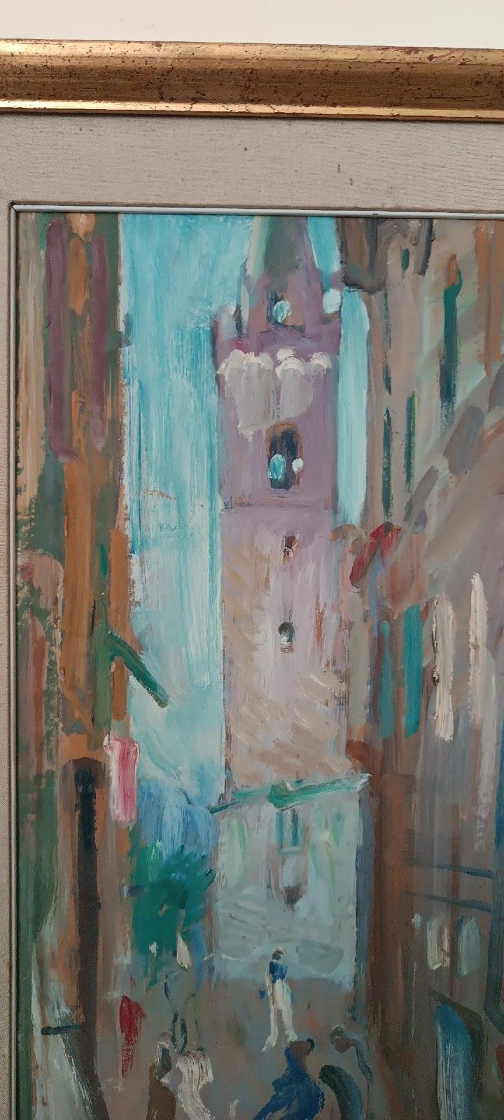 Oil Painting On Cardboard, Vittorio Nomellini (1901 1965 Florence), Lerici photo vinterior
