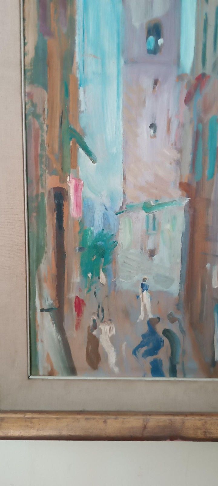 Oil Painting On Cardboard, Vittorio Nomellini (1901 1965 Florence), Lerici photo buy