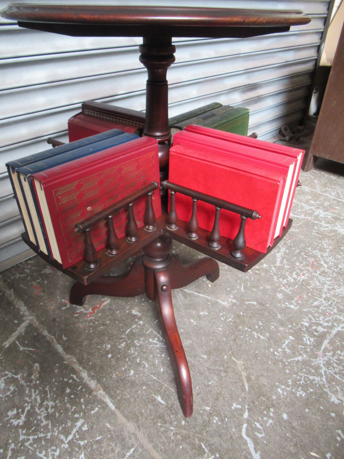 Late Victorian Small Revolving Book Stand photo Furniture