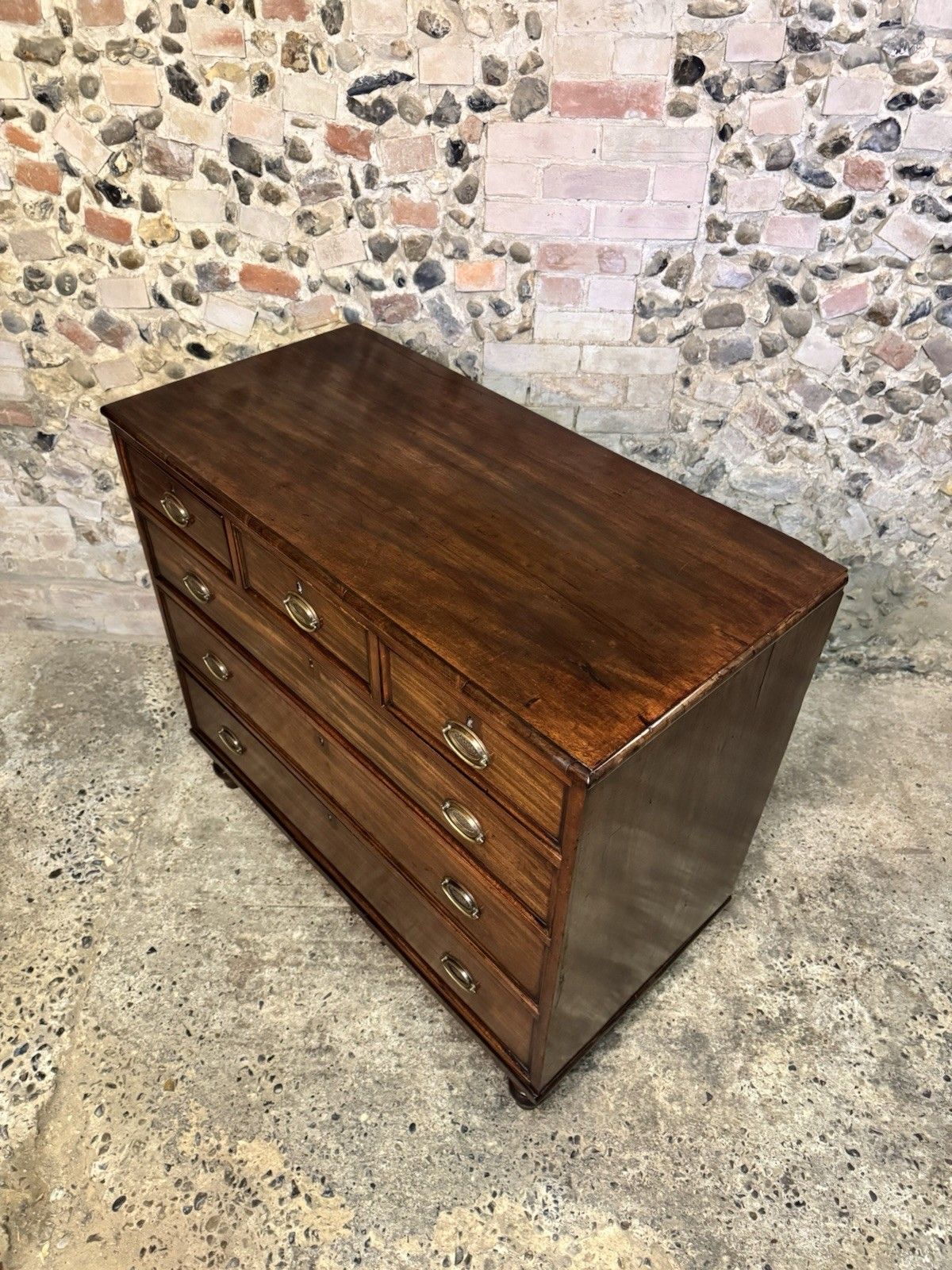 photo vinterior 🚛 Large Antique / Georgian Mahogany Chest Of Drawers