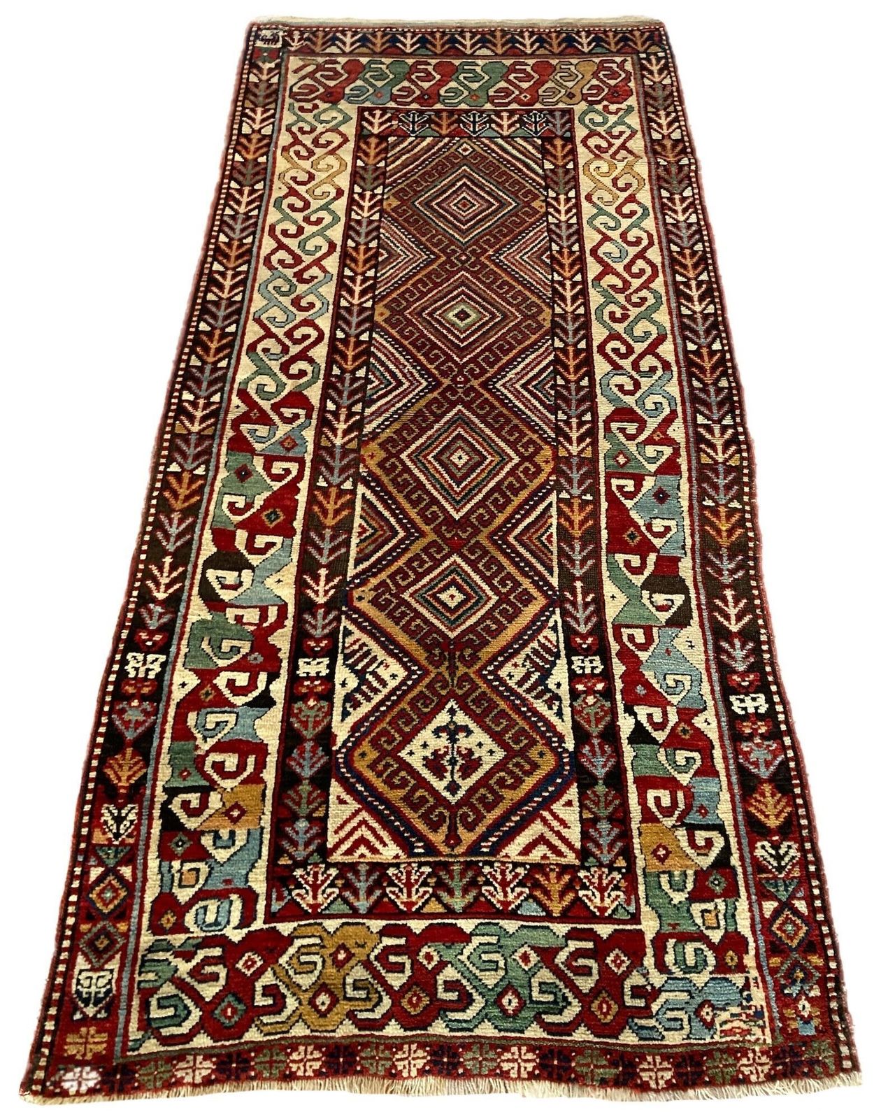 Antique Caucasian Rug 2.58m X 1.25m photo furniture