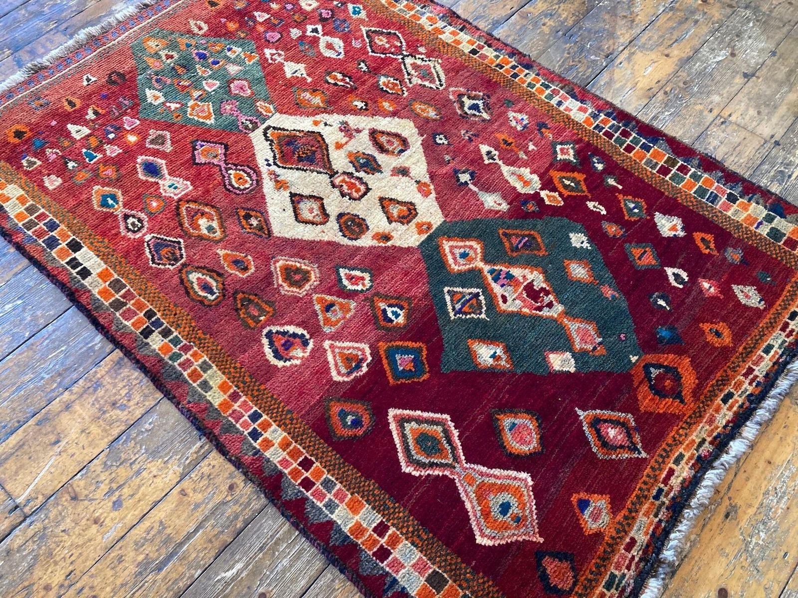 Vintage Gabbeh Rug 1.60m X 1.05m photo vinterior