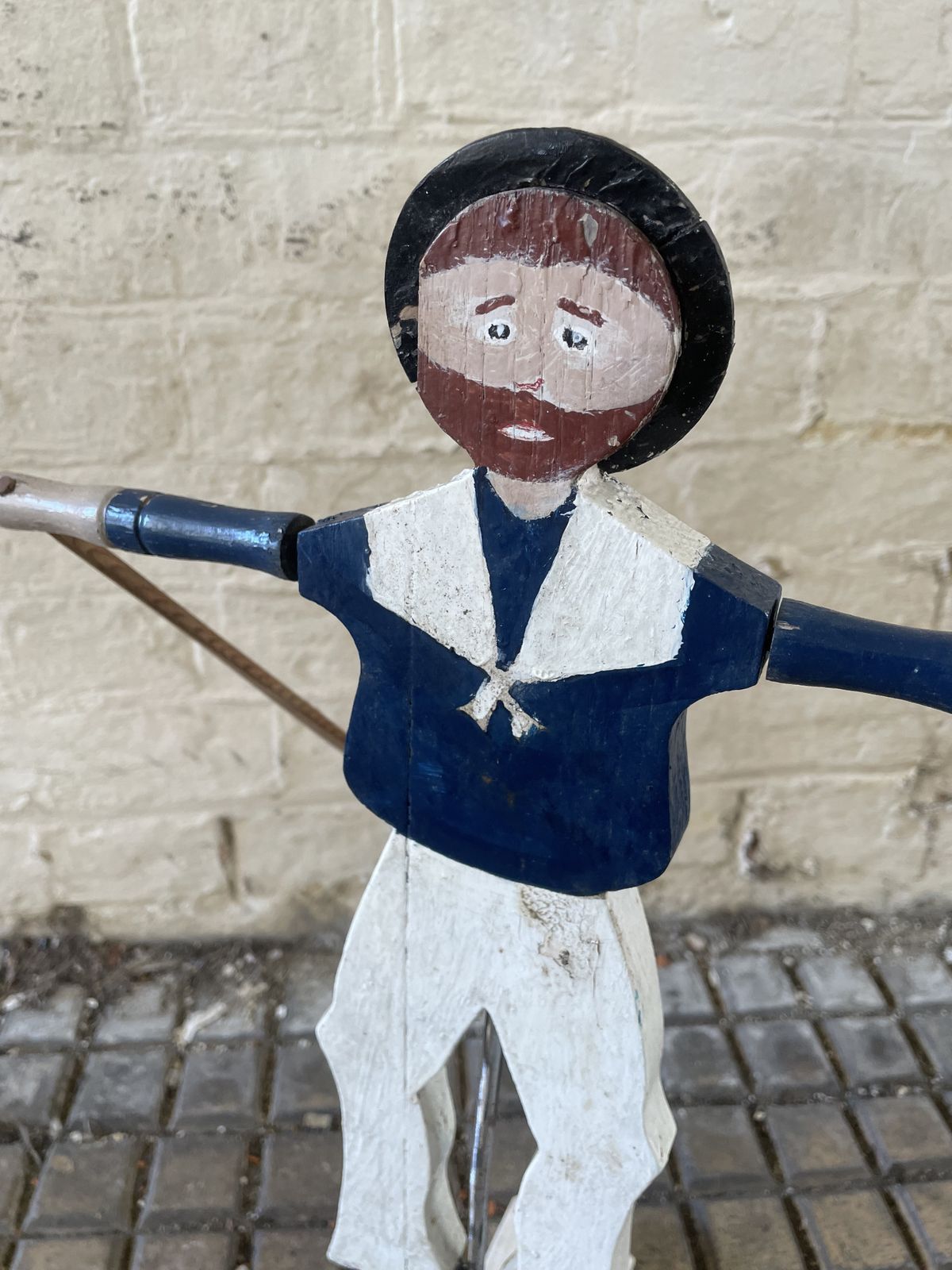 Folk Art Garden Whirligig Windmill  Sailor photo for sale