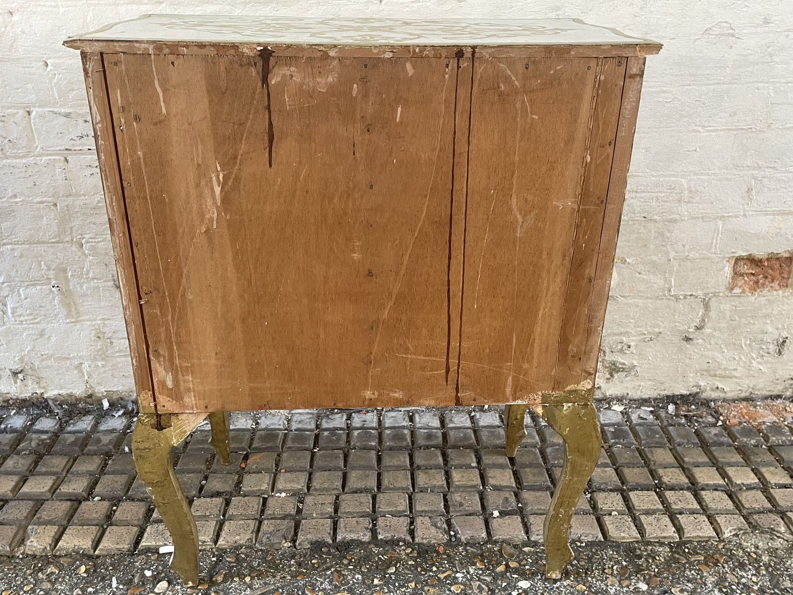 photo furniture Mid Century Italian Florentine Night Stand Cabinet 1960s