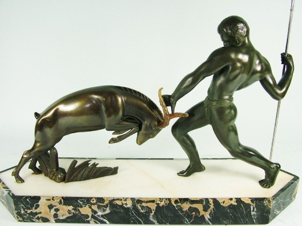 French Art Deco Hunter By Kowas C1925 photo vinterior