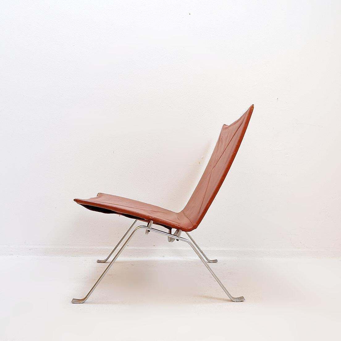 "Pk22 " Chair By Poul Kjaerholm For E. Kold Christensen   1960s photo for sale