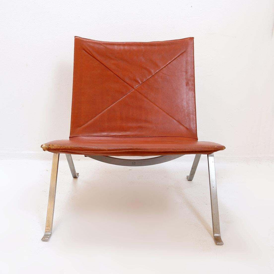 "Pk22 " Chair By Poul Kjaerholm For E. Kold Christensen   1960s photo Furniture