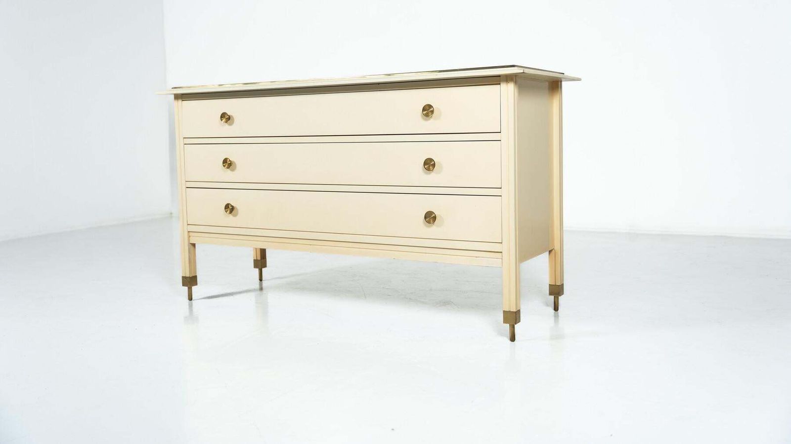 White Chest Of Drawers By Carlo De Carli, Italy, 1960s photo for sale