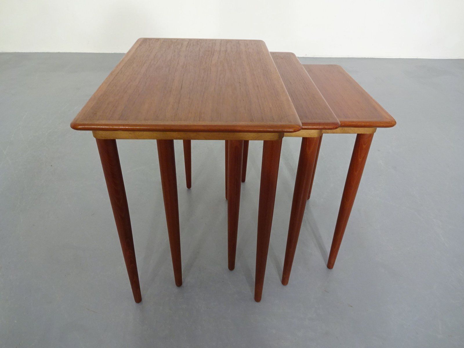 Danish Teak Nesting Tables, 1960s, Set Of 3 photo 329.0