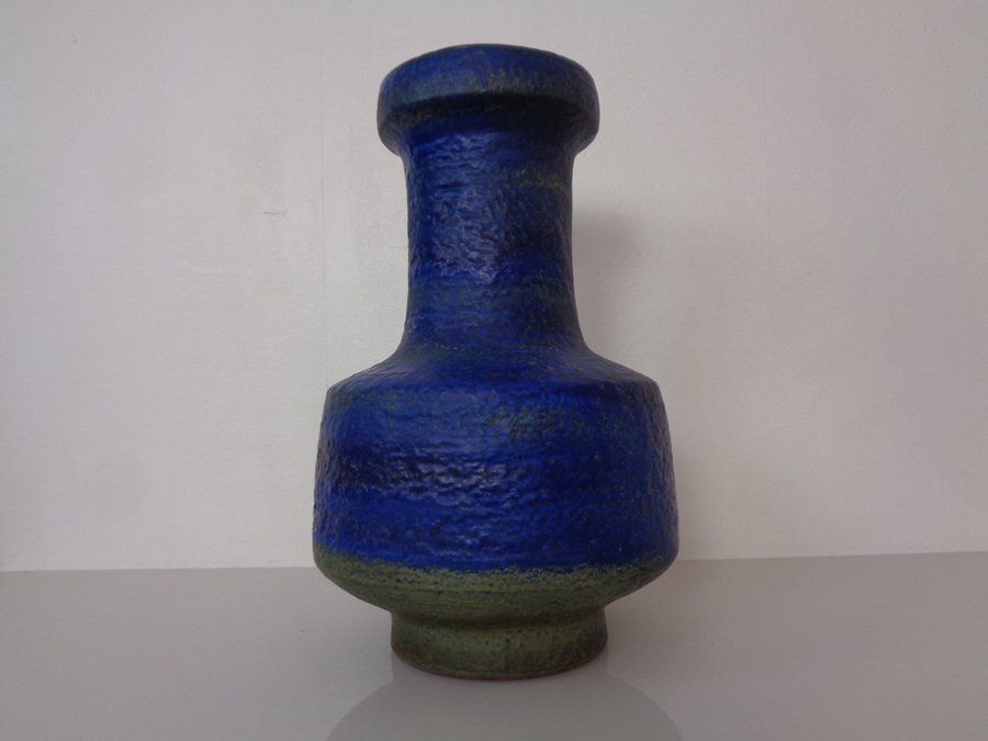 Large Majolika Ceramic 7317 Floor Vase By Fridegart Glatzle For Karlsruher Majolika, Germany, 1970s photo vinterior