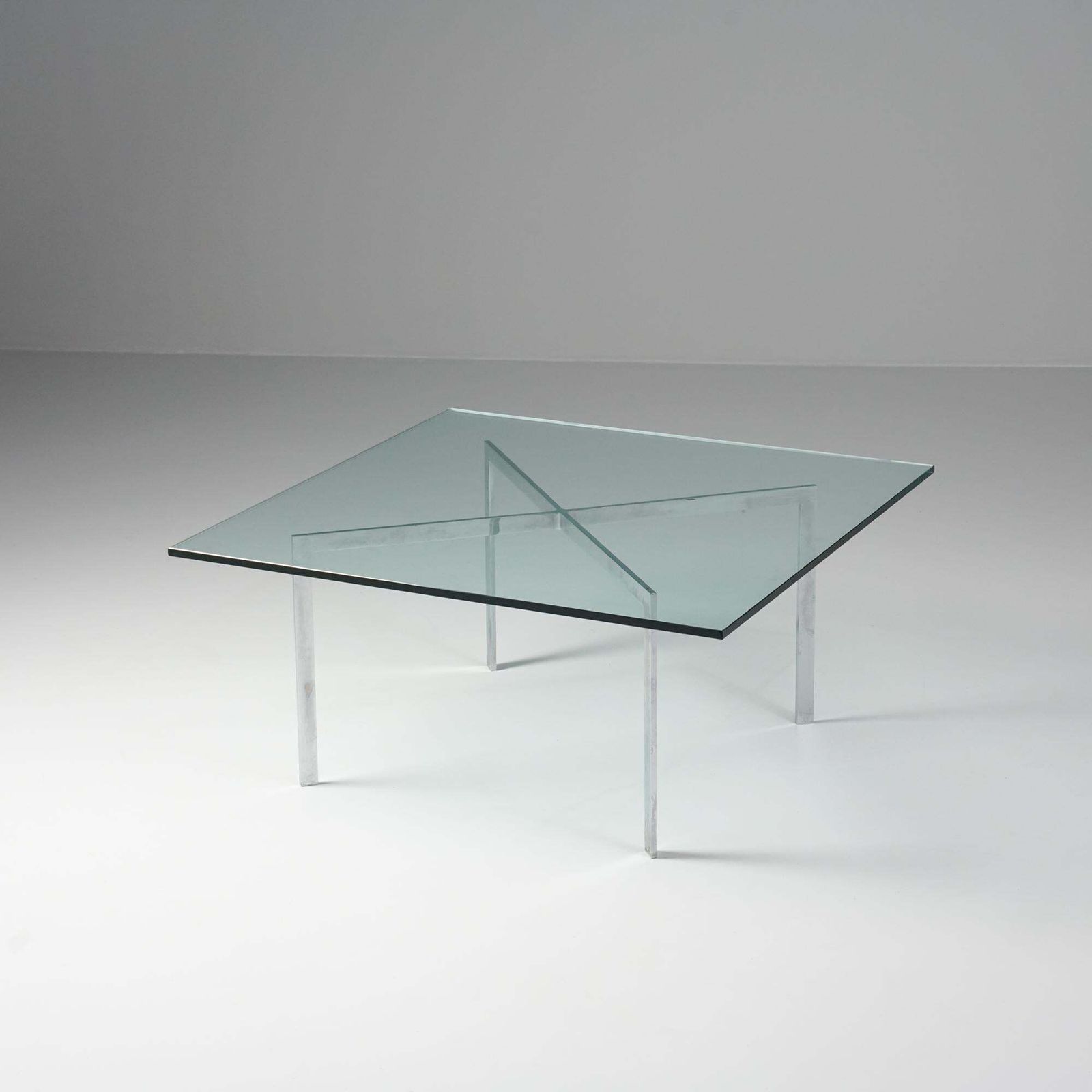 Model 252 Barcelona Coffee Table, Ludwig Mies Van Der Rohe, Knoll, Early 2000s photo 1837.0