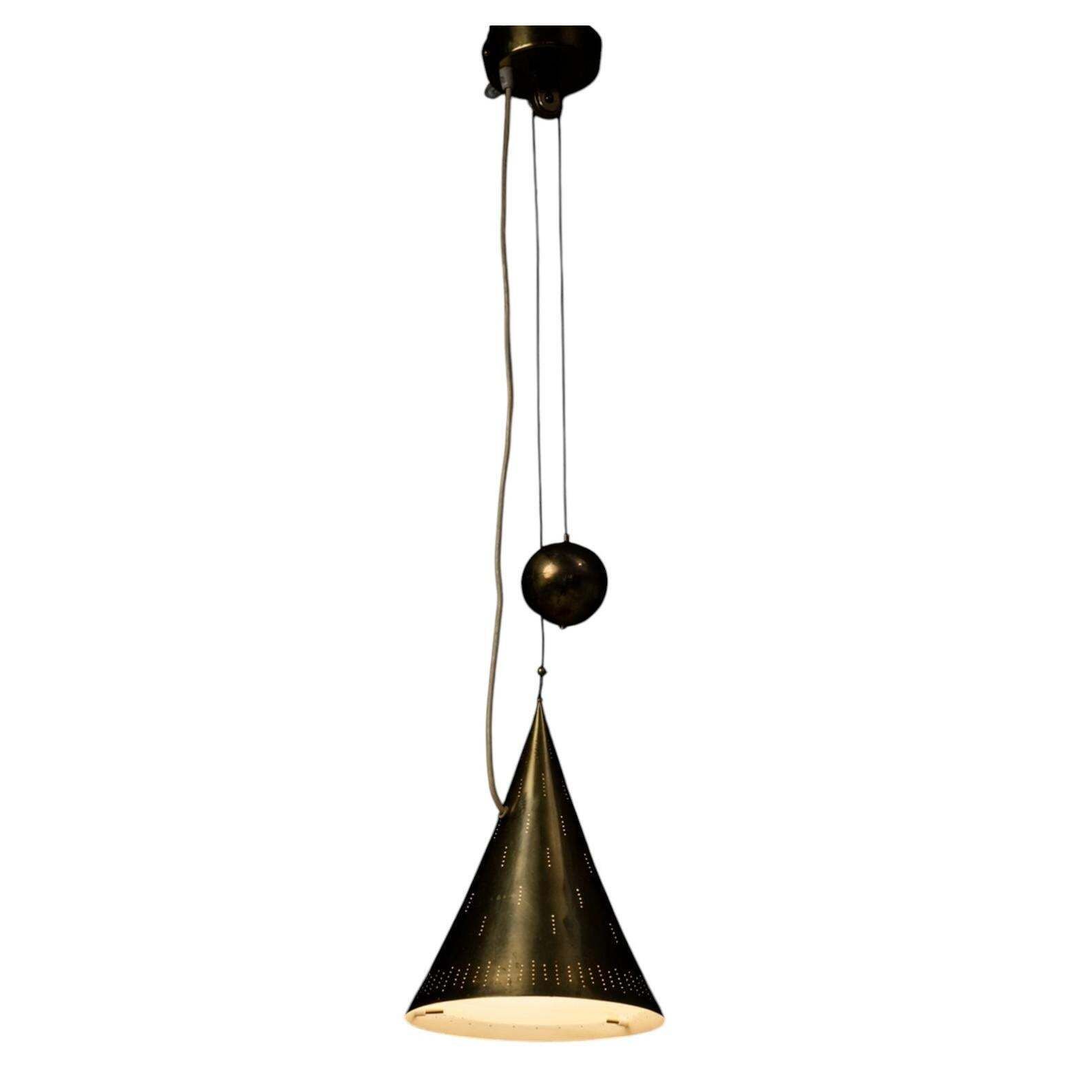 Rare Model 10220 Counterweight Pendant, Paavo Tynell, Taito Oy, 1940/1950s photo furniture