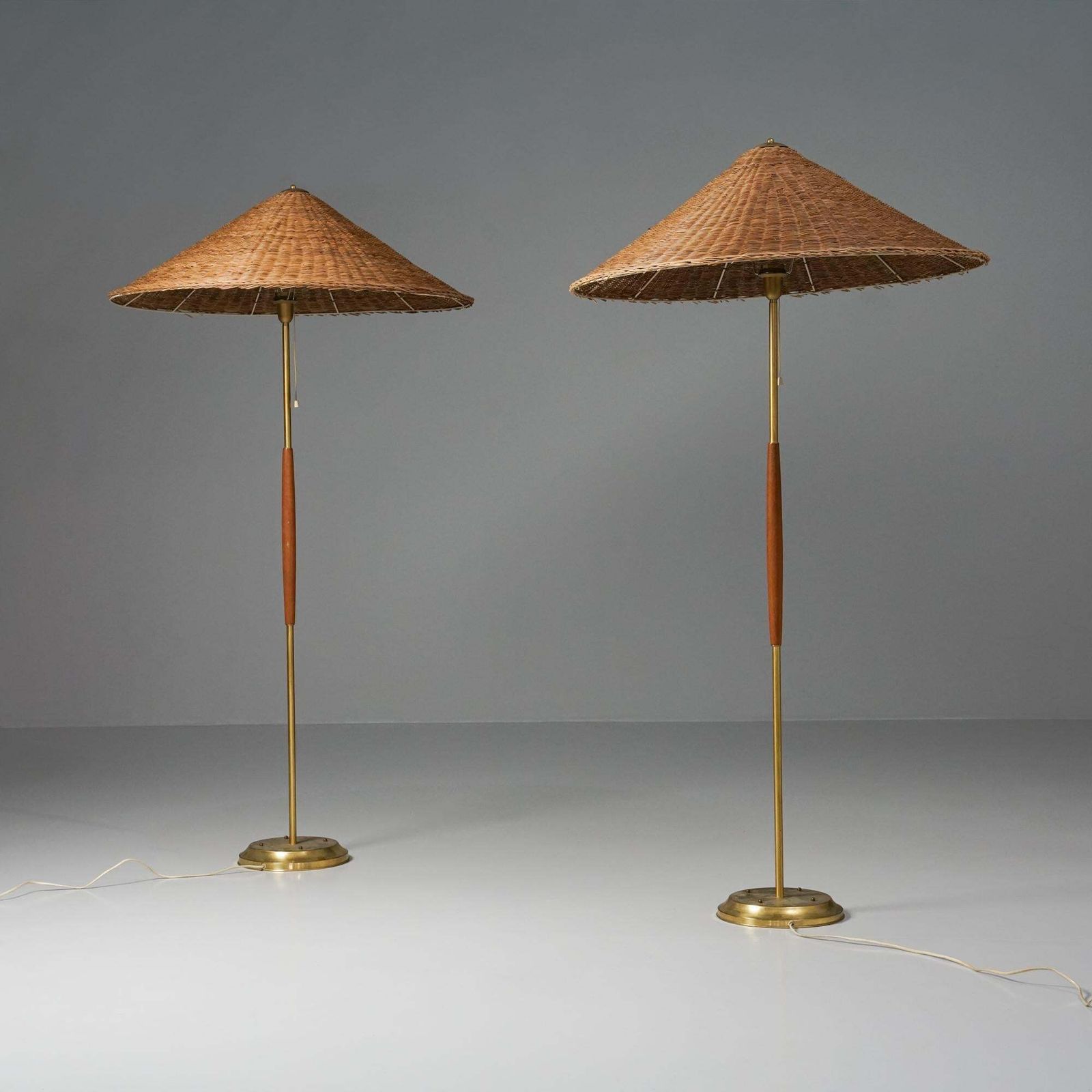 Pair Of Scandinavian Modern Floor Lights, Venhola Oy, Finland, 1960s photo furniture