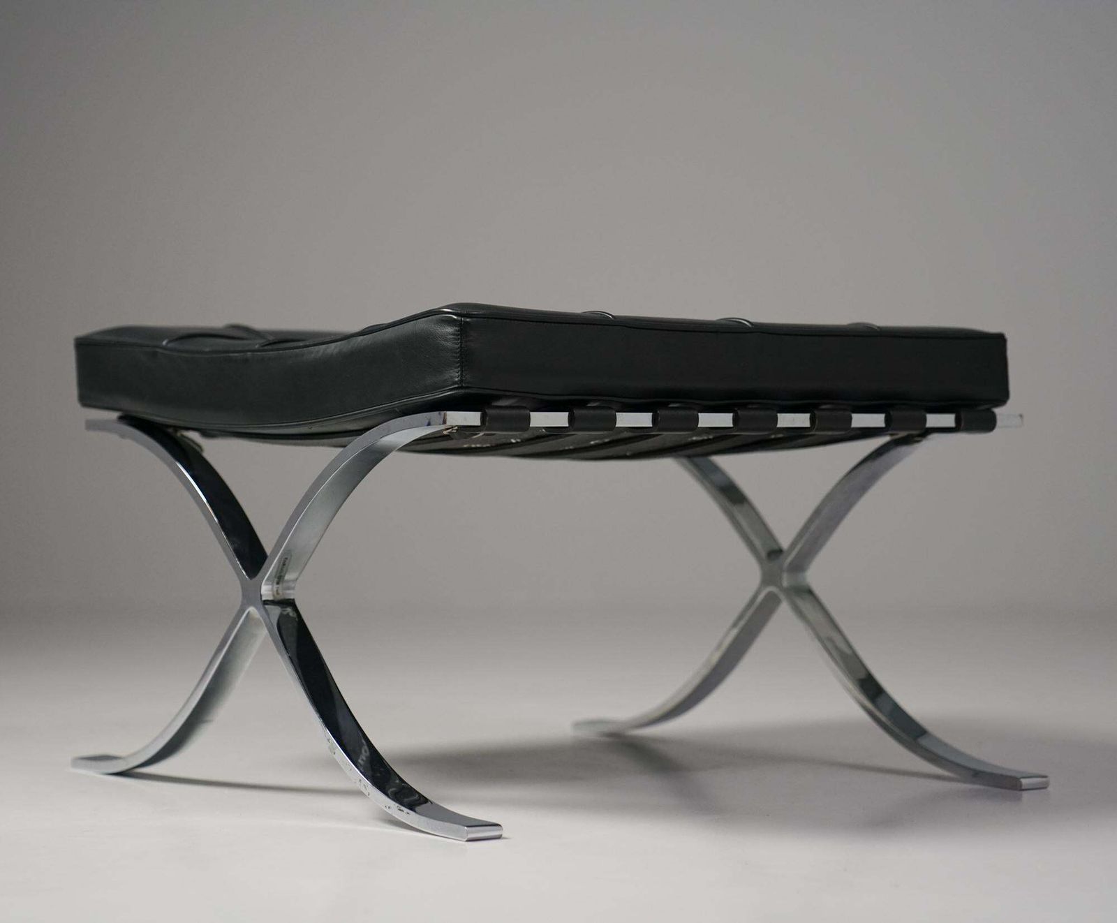 251y Barcelona Stools, 2 Pieces, Ludwig Mies Van Der Rohe, Knoll, Early 2000s photo 2826.0