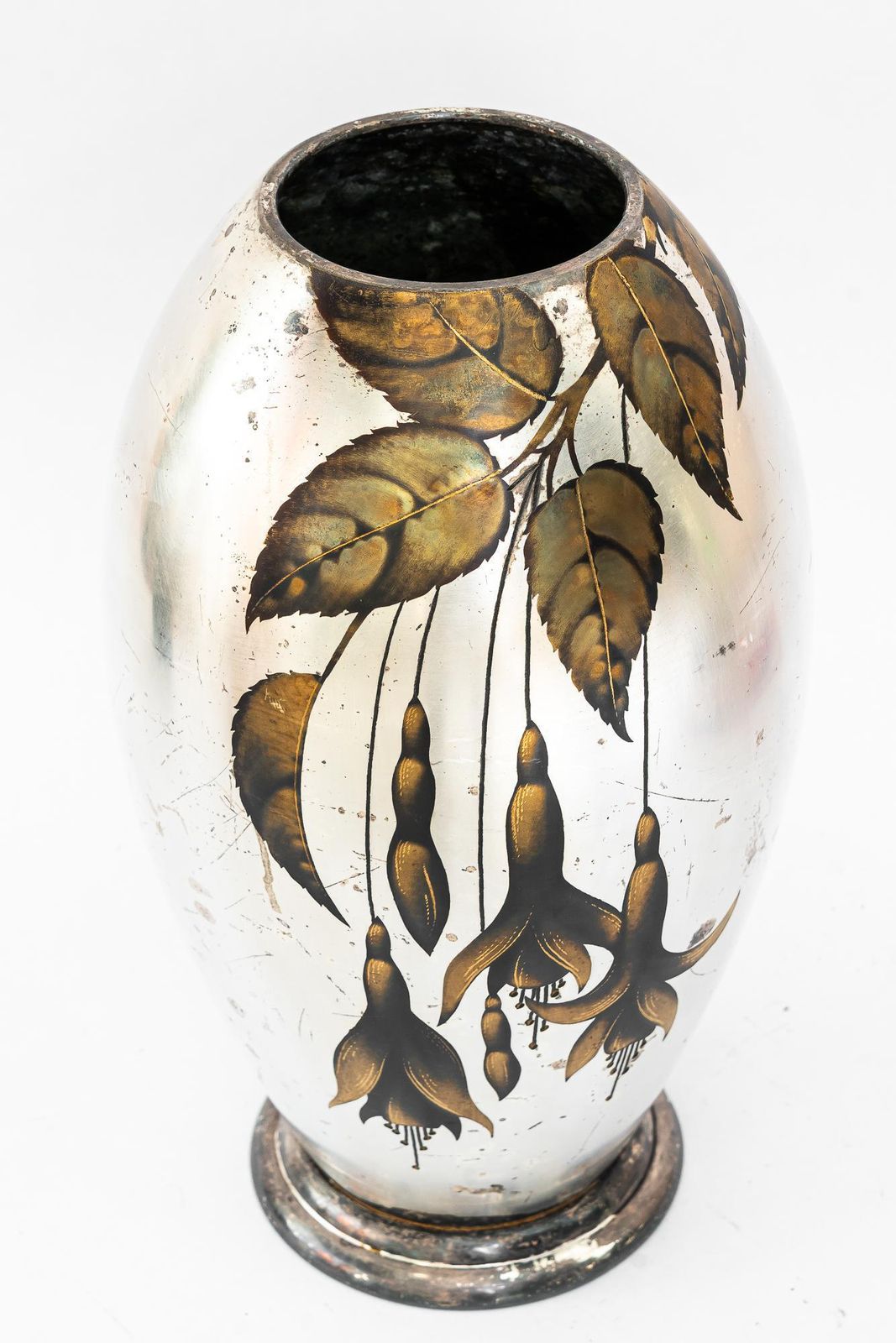 Big Art Deco Silvered Wmf Vase "Ikora" Germany Around 1930s 'Marked' photo furniture