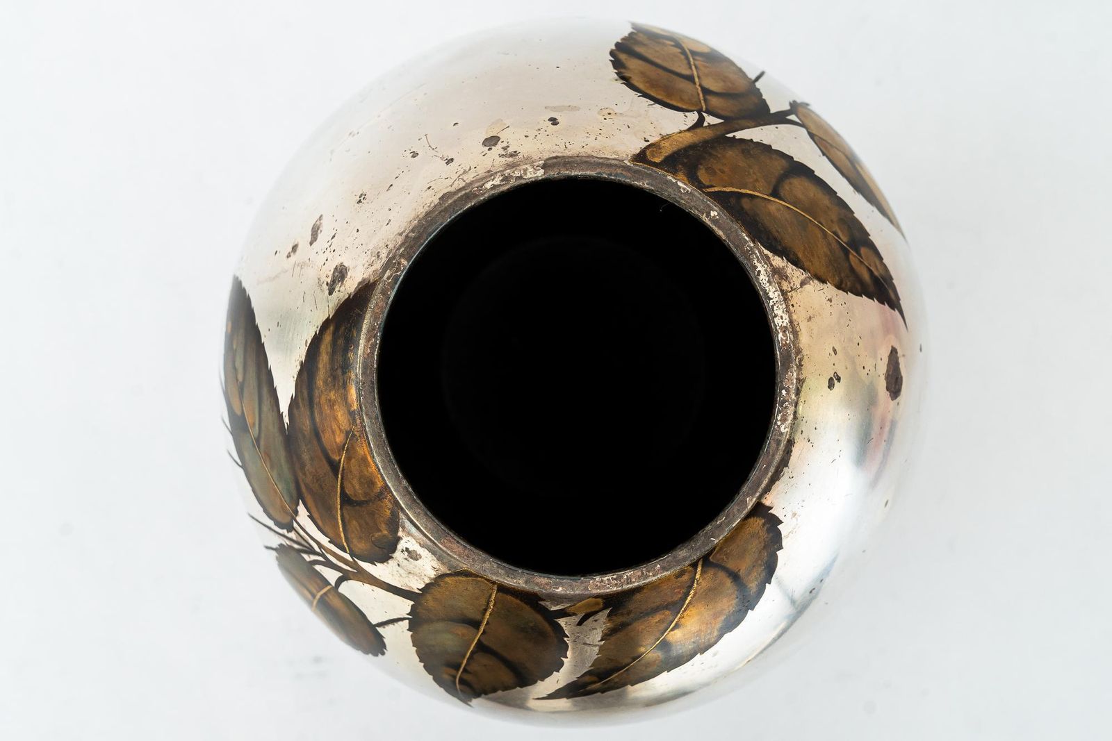 Home Decor Big Art Deco Silvered Wmf Vase "Ikora" Germany Around 1930s 'Marked' photo