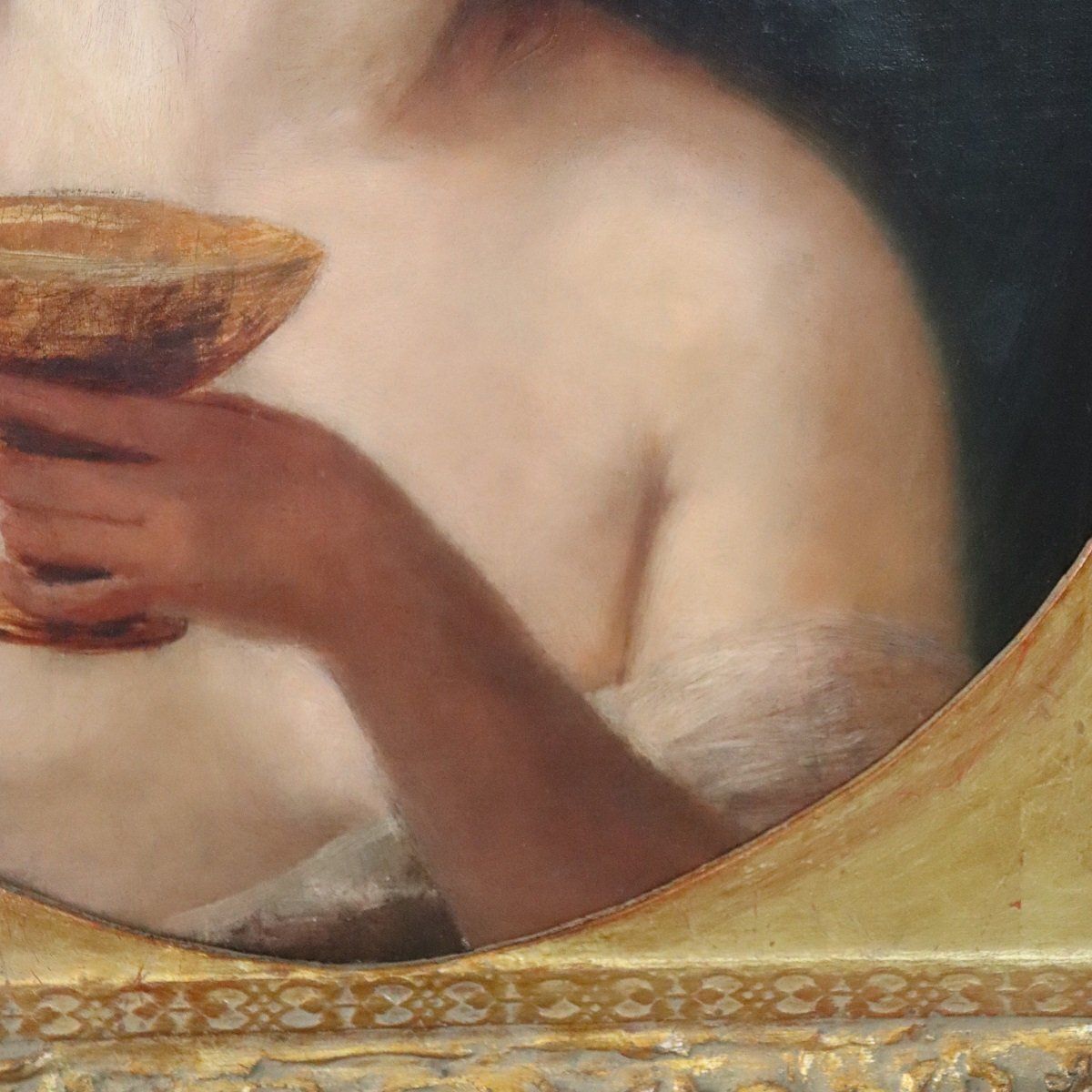 Mythological Figure Of Maenad, Oil Painting On Canvas, 19th Century, Framed photo for sale