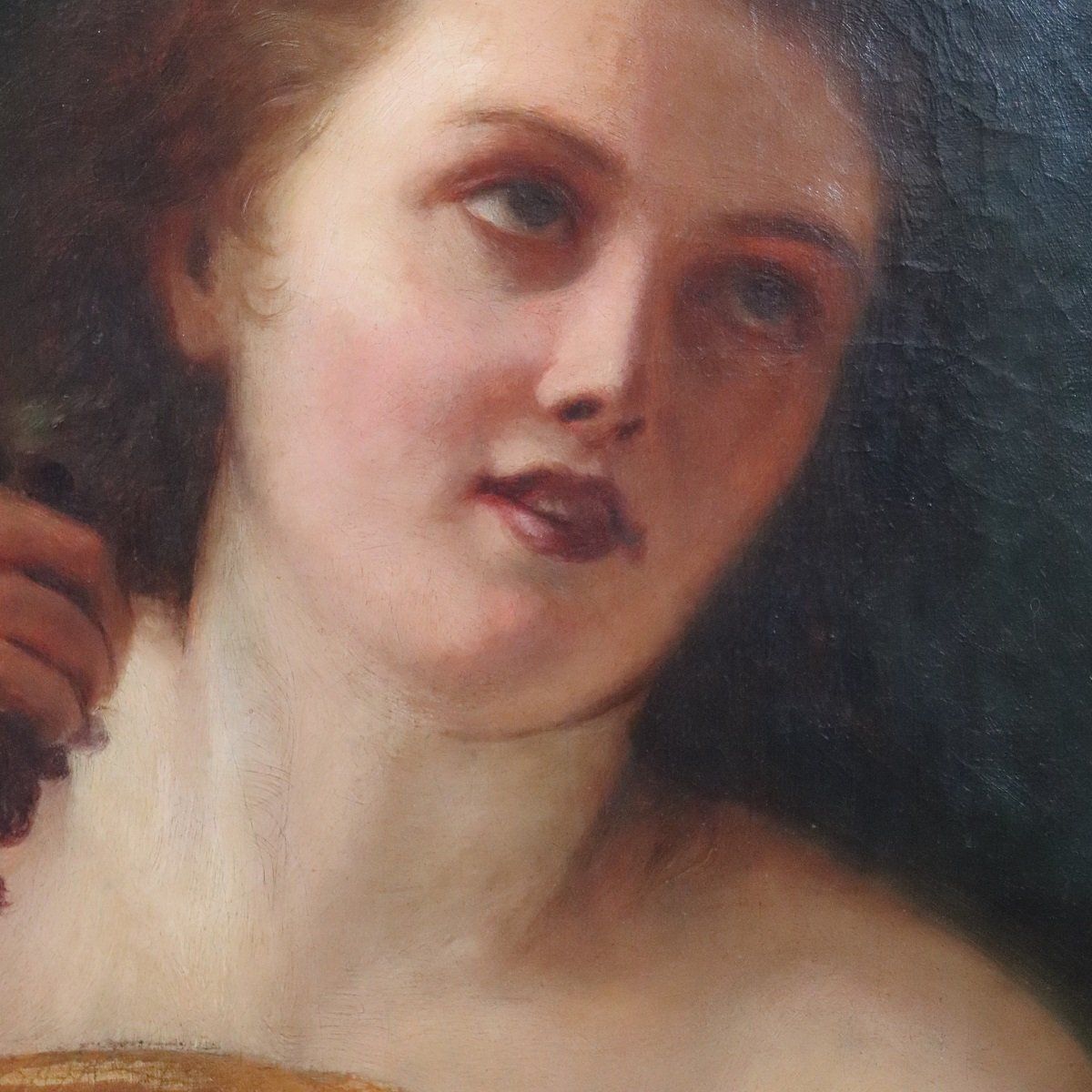 Mythological Figure Of Maenad, Oil Painting On Canvas, 19th Century, Framed photo 2003.0