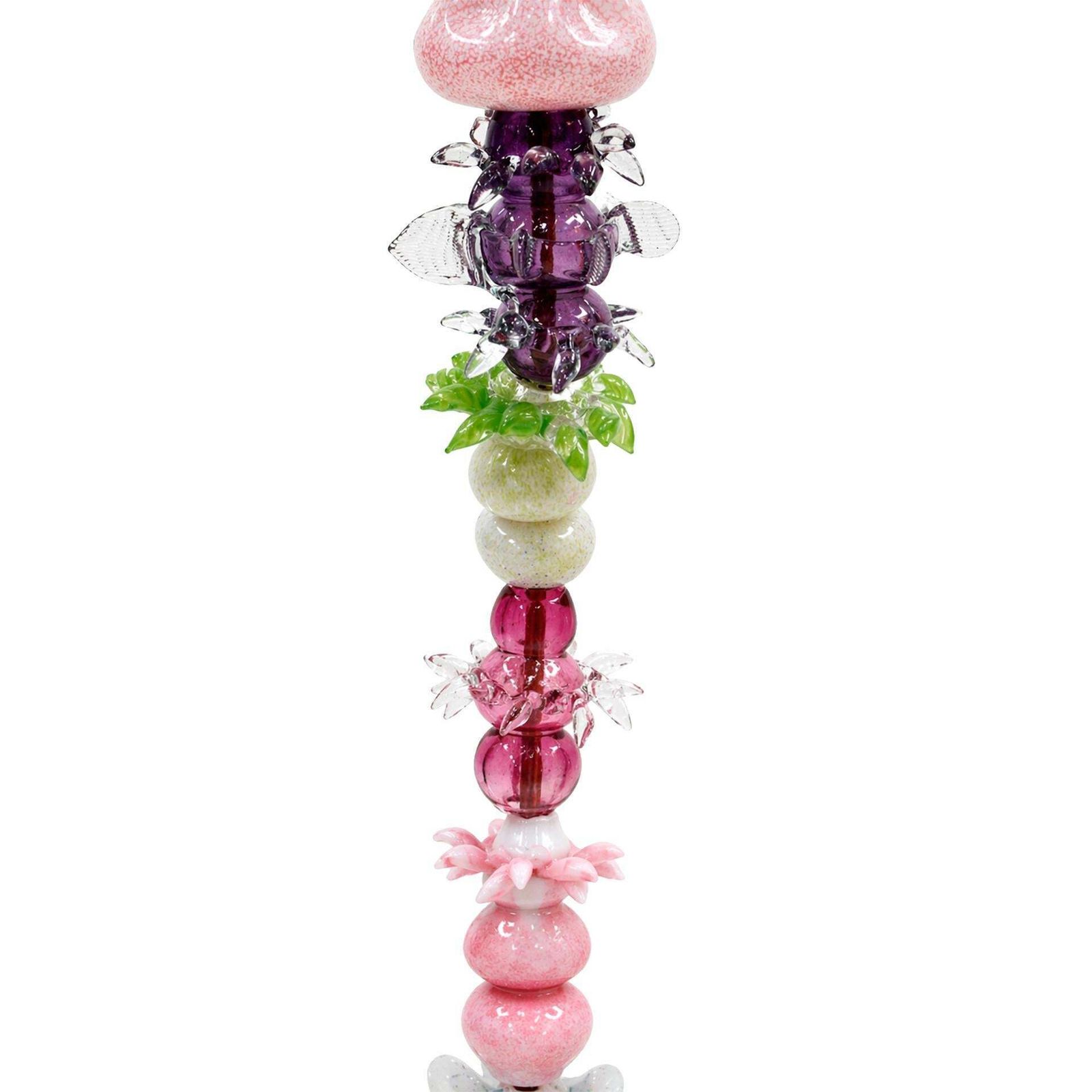 10510.0 Contemporary Art Nouveau Style Multicolored Crystal Floral Pair Of Floor Lamps photo