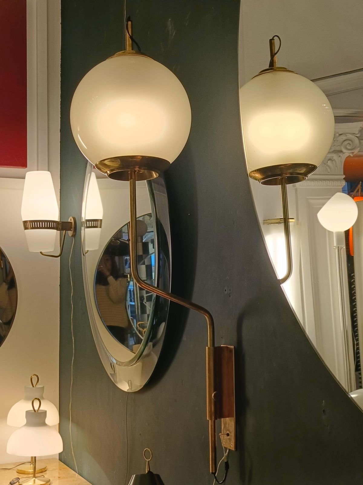 photo for sale Luigi Caccia Dominioni For Azucena Wall Lamp "Lp11," Italy 1950s