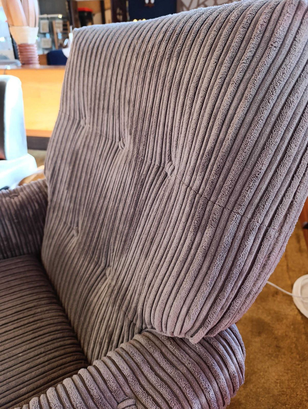 Furniture Cintique Solid Teak Armchair | New Corduroy Upholstery | Mid Century British Design photo