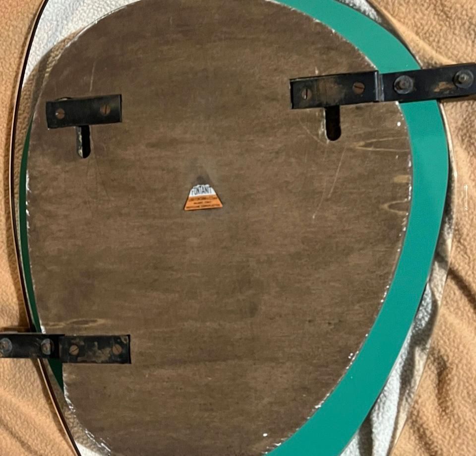 Max Ingrand For Fontana Arte Raro Wall Mirror, Italy 1958 photo vintage