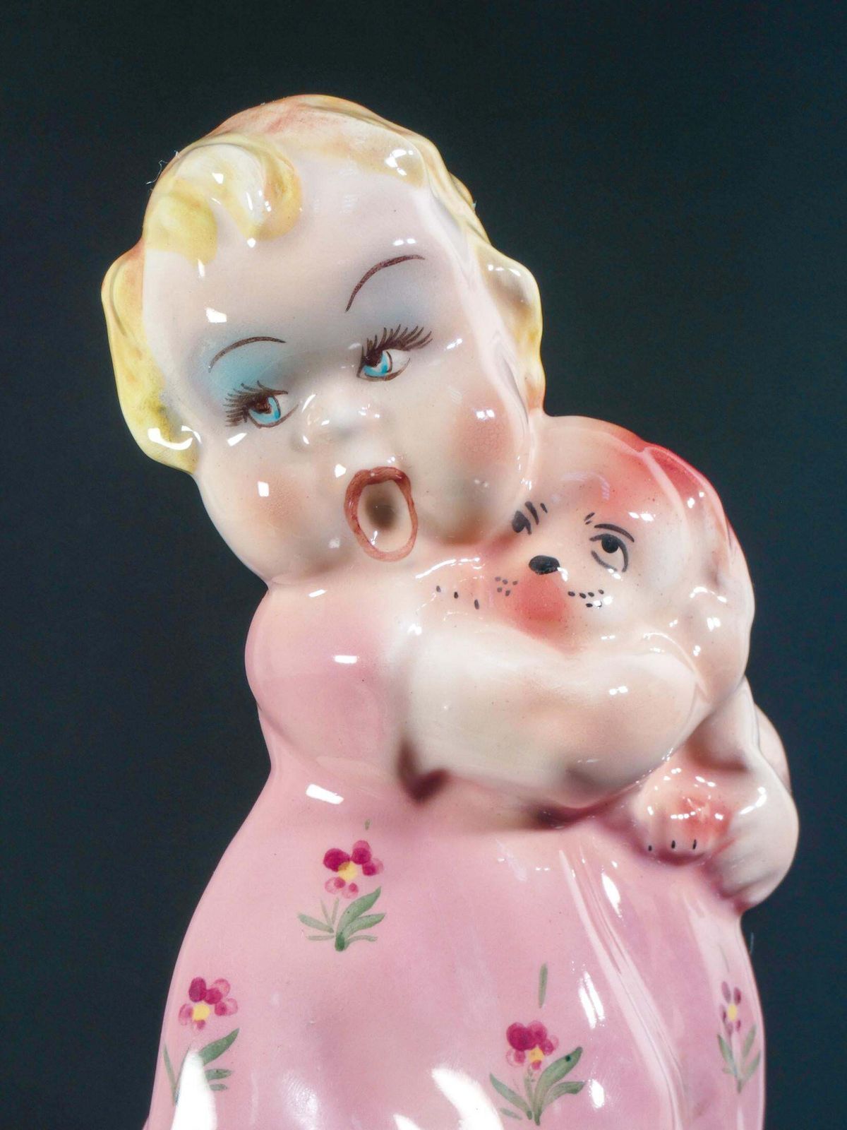 Porcelain Sculpture "Little Girl With Goose," Tarcisio Tosin For La Freccia. 1930s photo Art