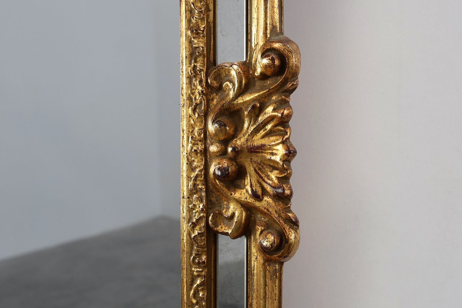 Mid Century Rectangular Gilt Mirror From Deknudt, Belgium, 1980s photo buy
