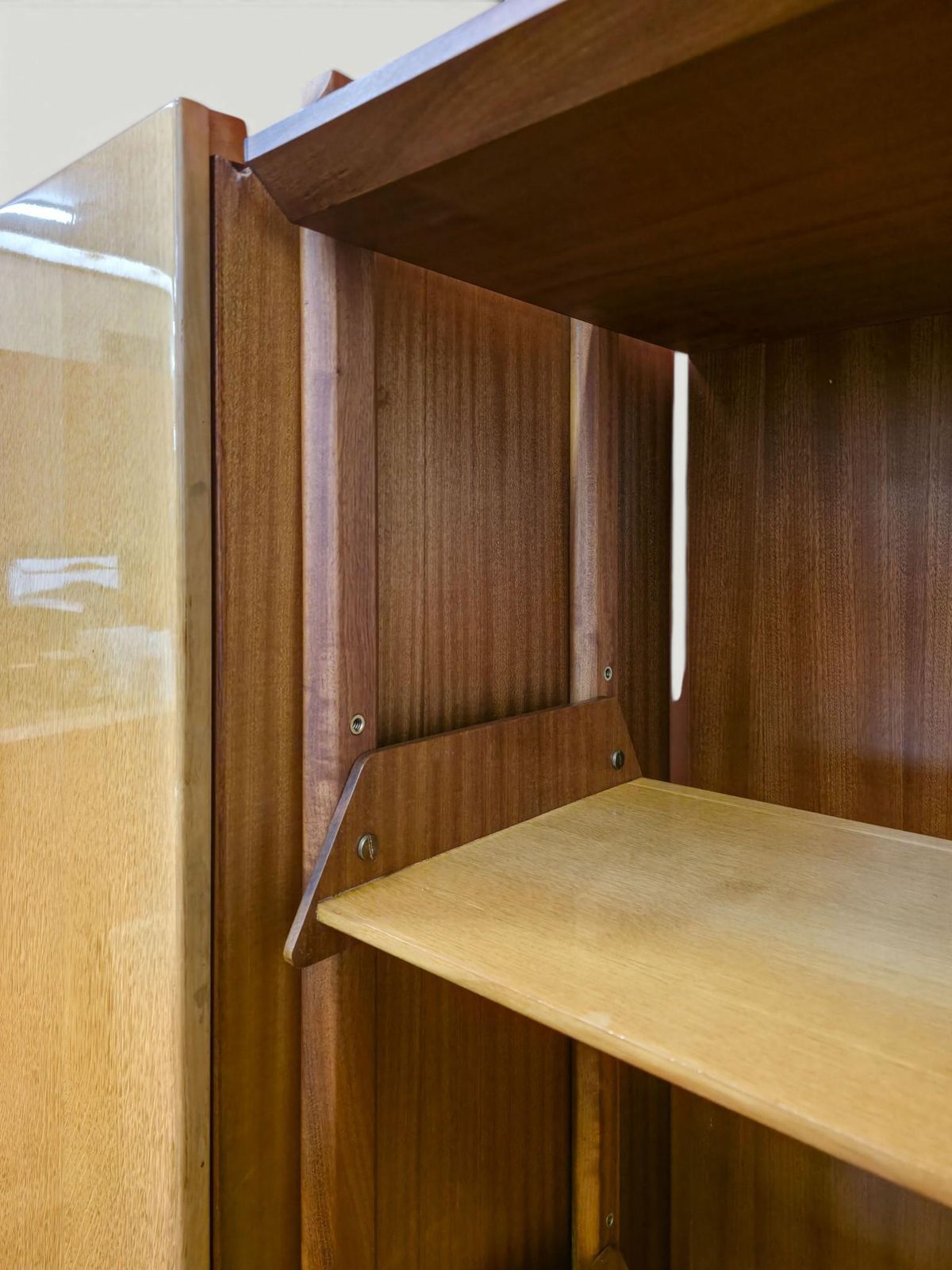 Furniture Italian Wardrobe Bookcase, Modular Wall Unit By Vittorio Dassi, Italy, 1960s photo