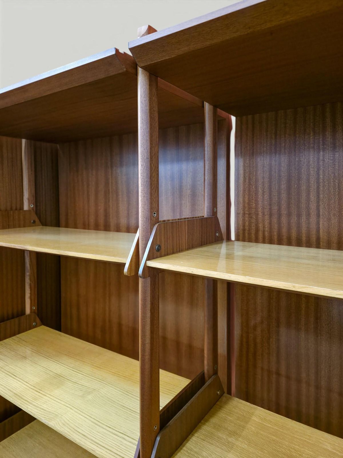 5387.0 Italian Wardrobe Bookcase, Modular Wall Unit By Vittorio Dassi, Italy, 1960s photo