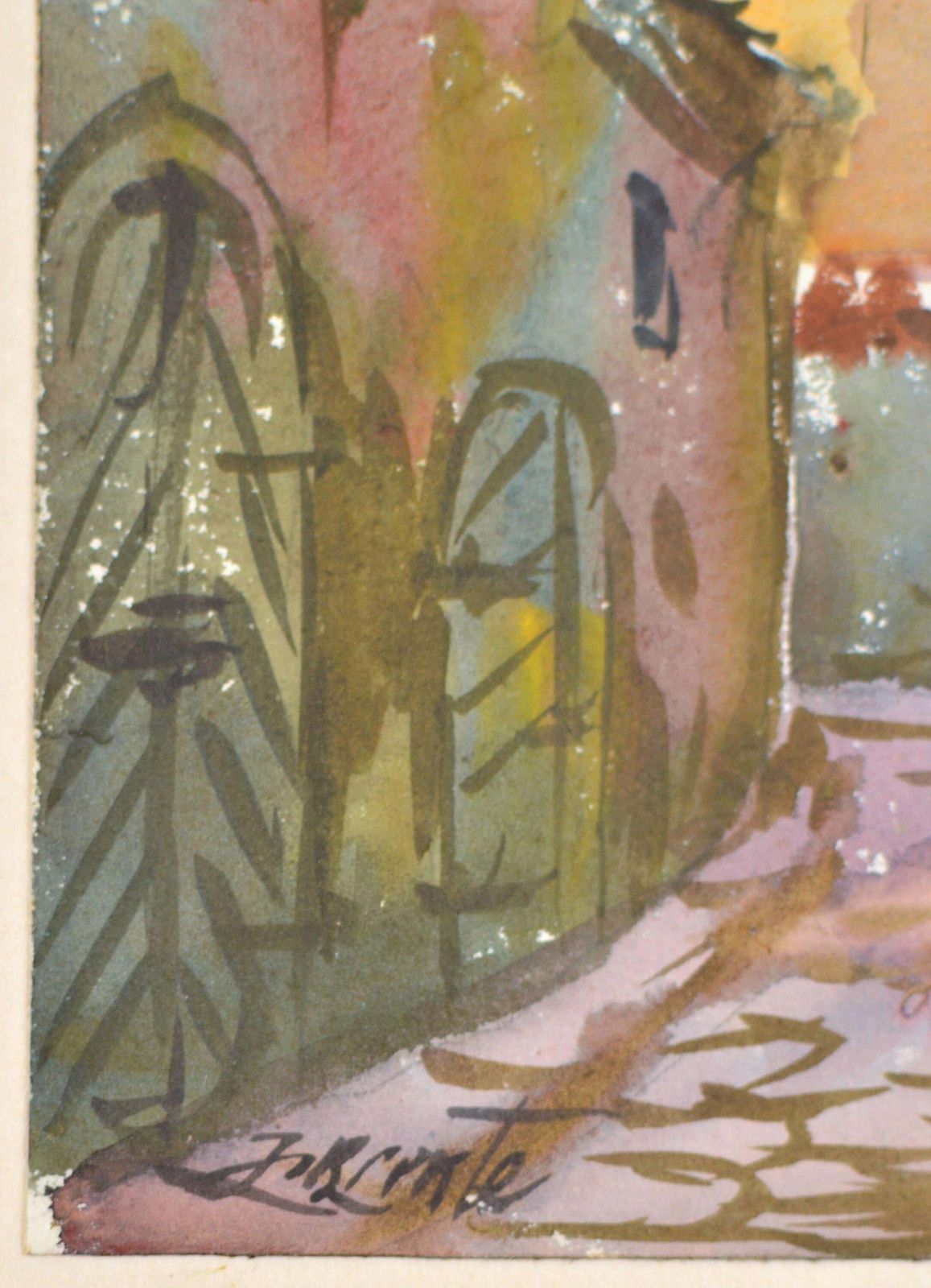 Janis Brektestreet In Old Riga. 1956. Watercolor, Paper. 23x15 Cm. Signed1956 photo 371.0