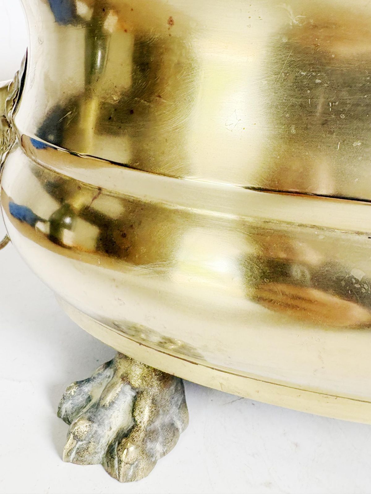 477.0 Champagne Cooler Plant Stand, Brass, France, 1950 photo