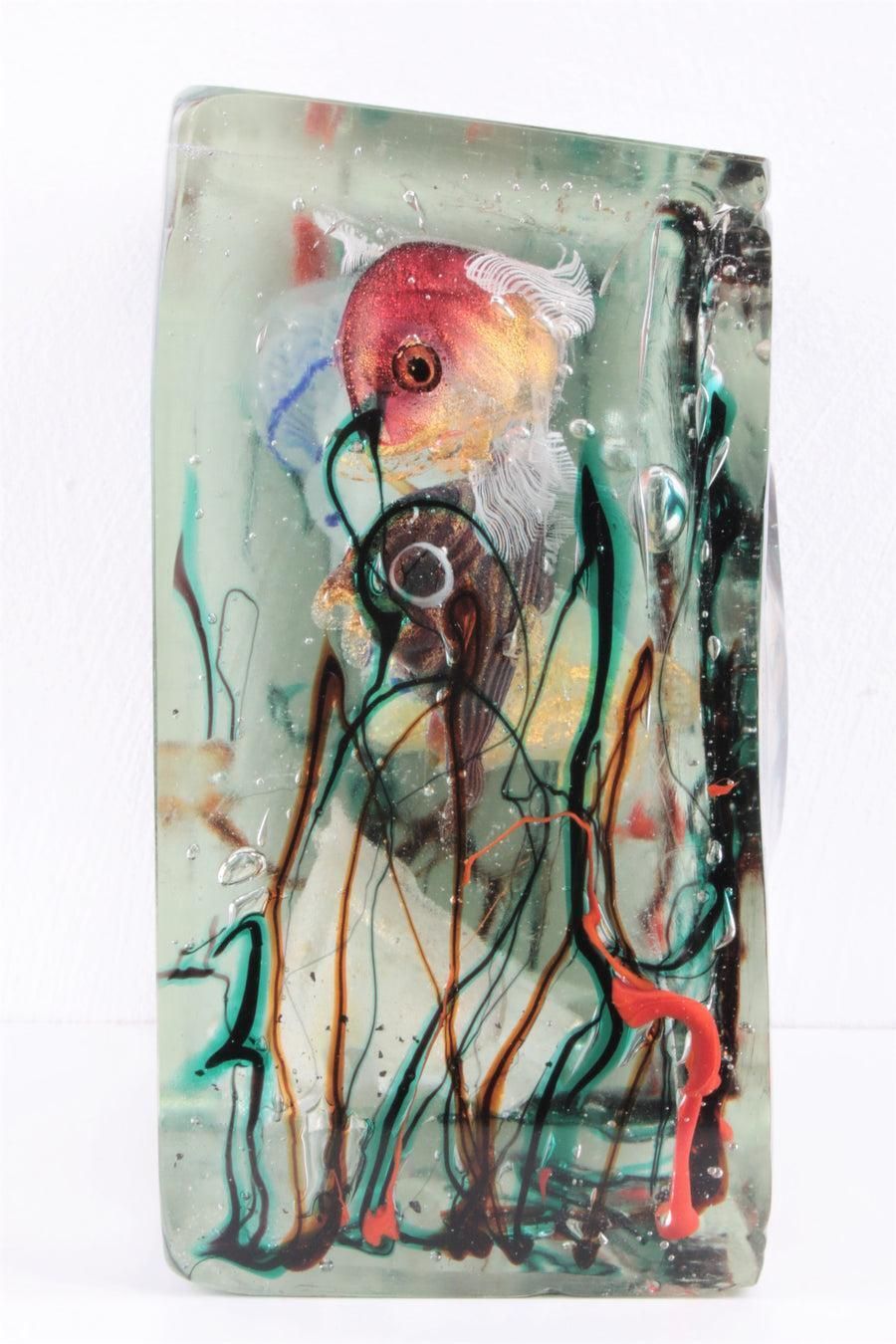 Murano Glass Aquarium Sculpture By Alfredo Barbini, Italy, 1960s photo for sale