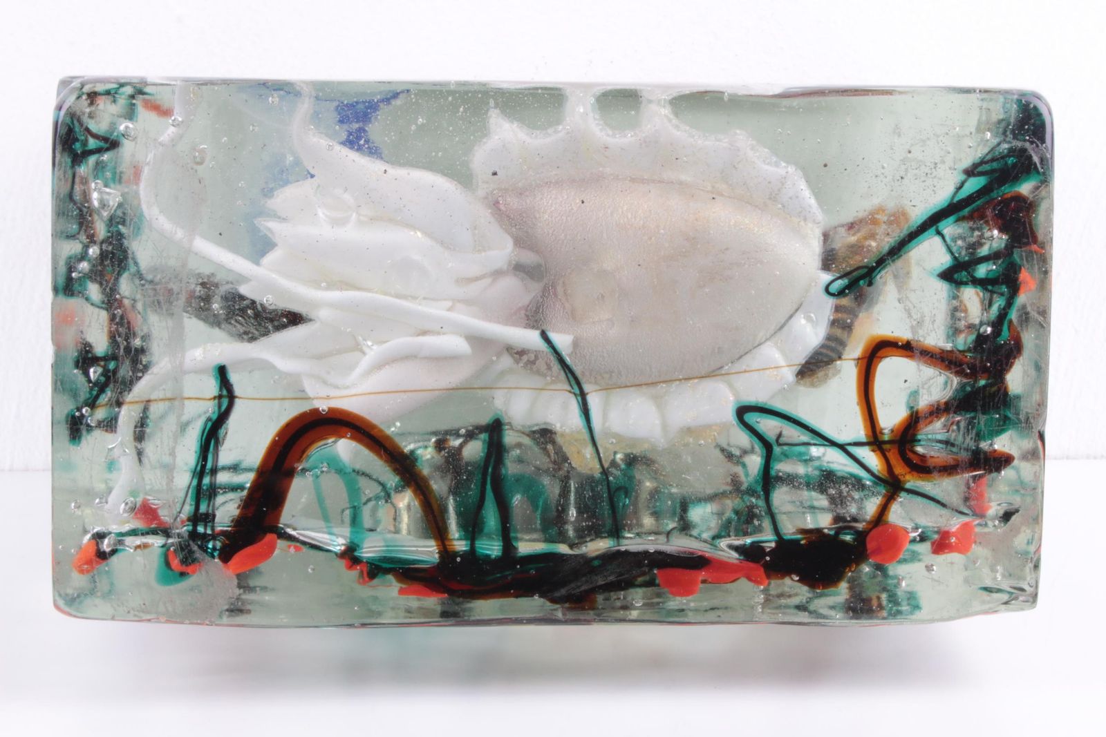 Murano Glass Aquarium Sculpture By Alfredo Barbini, Italy, 1960s photo Art
