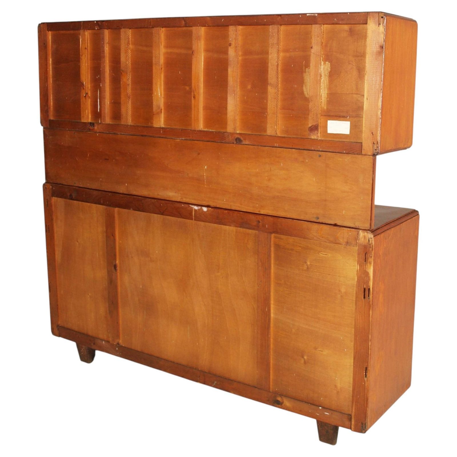 Furniture Italian Rationalist Sideboard With Display Cabinet, By Meroni & Fossati, Lissone photo