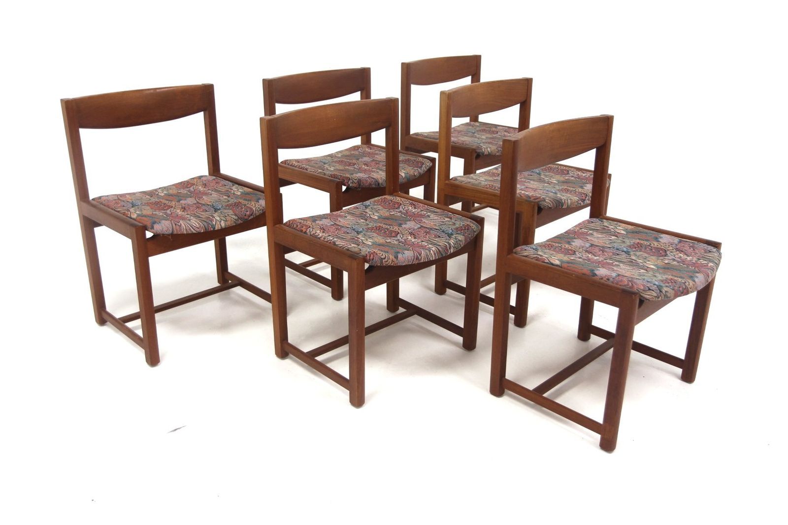 Vintage Scandinavian Teak Chairs, Sweden, 1960, Set Of 6 photo for sale