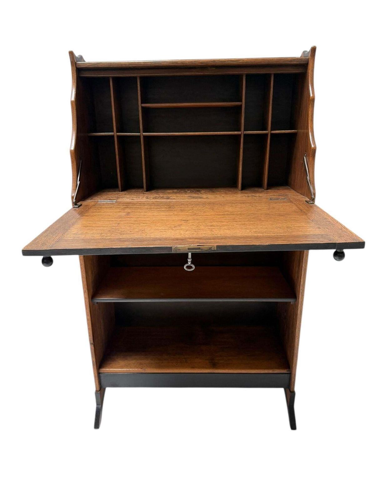 Art Deco Amsterdamse School Drop Leaf Desk By Willem Penaat For Metz & Co. photo for sale
