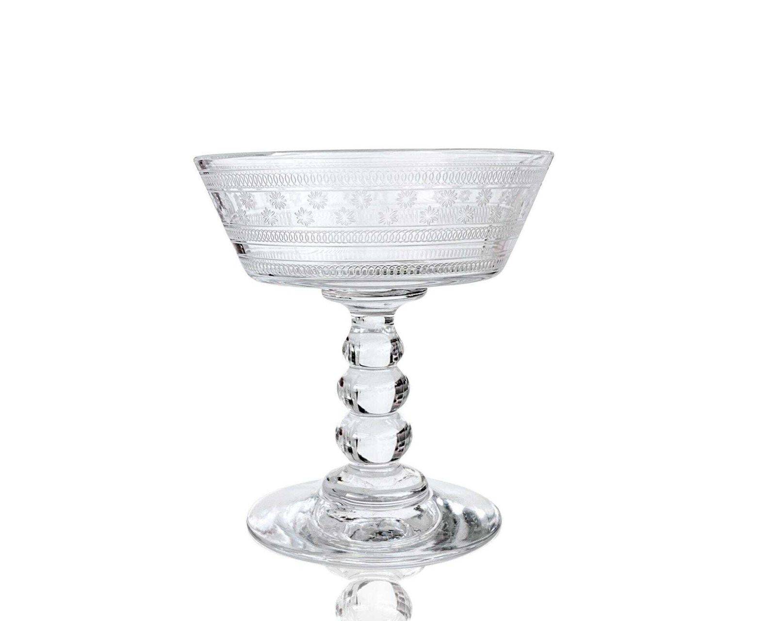 Baccarat Champagne Coupes | Hand Bowl Glass | 6pcs
