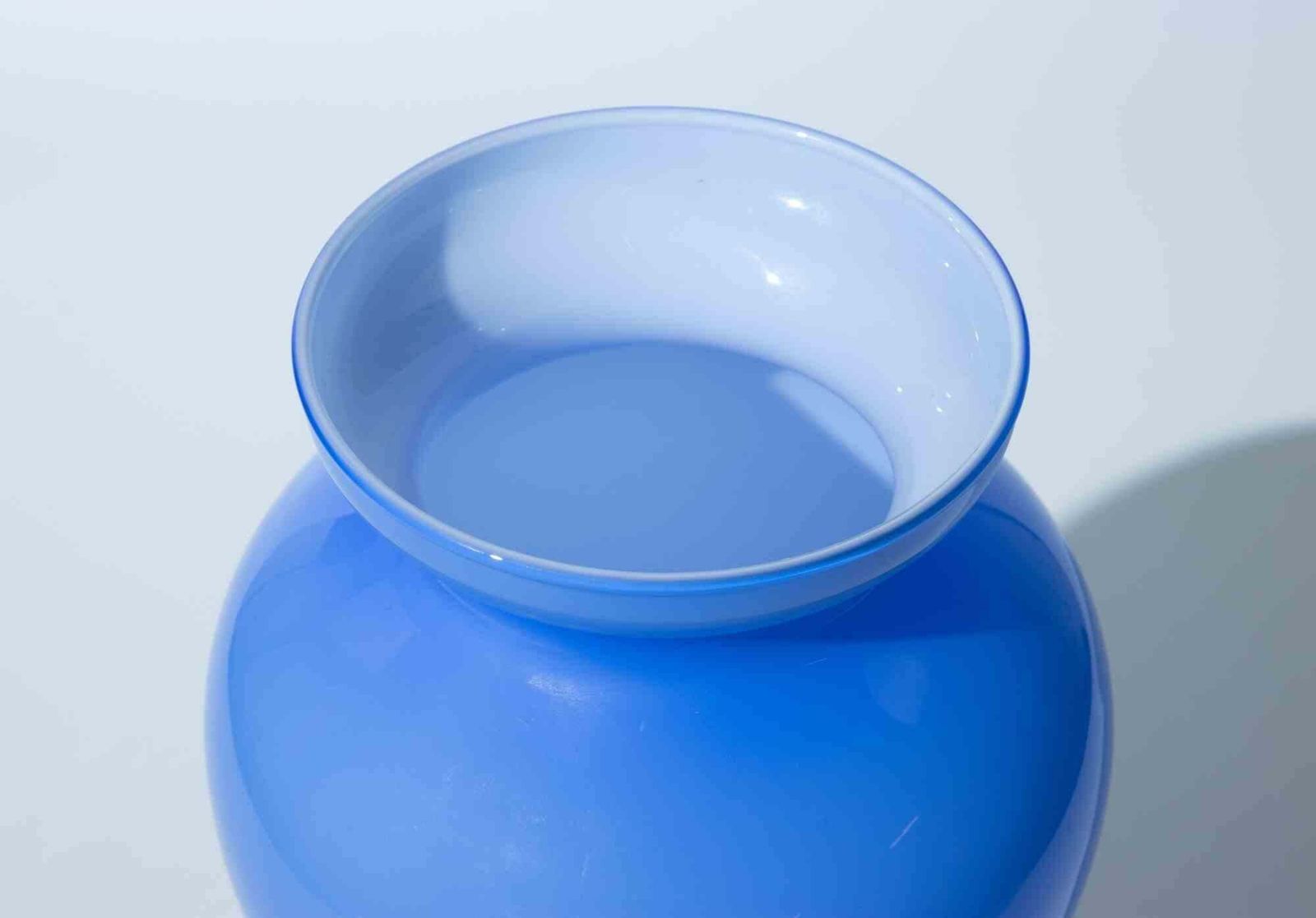 Murano Cobalt Blue Art Glass Vase, 1970s photo for sale