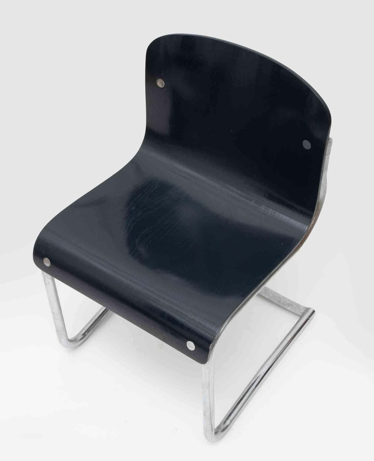 Set Of 8 Chairs "T70   920" By Carlo Bartoli, 1970s photo for sale
